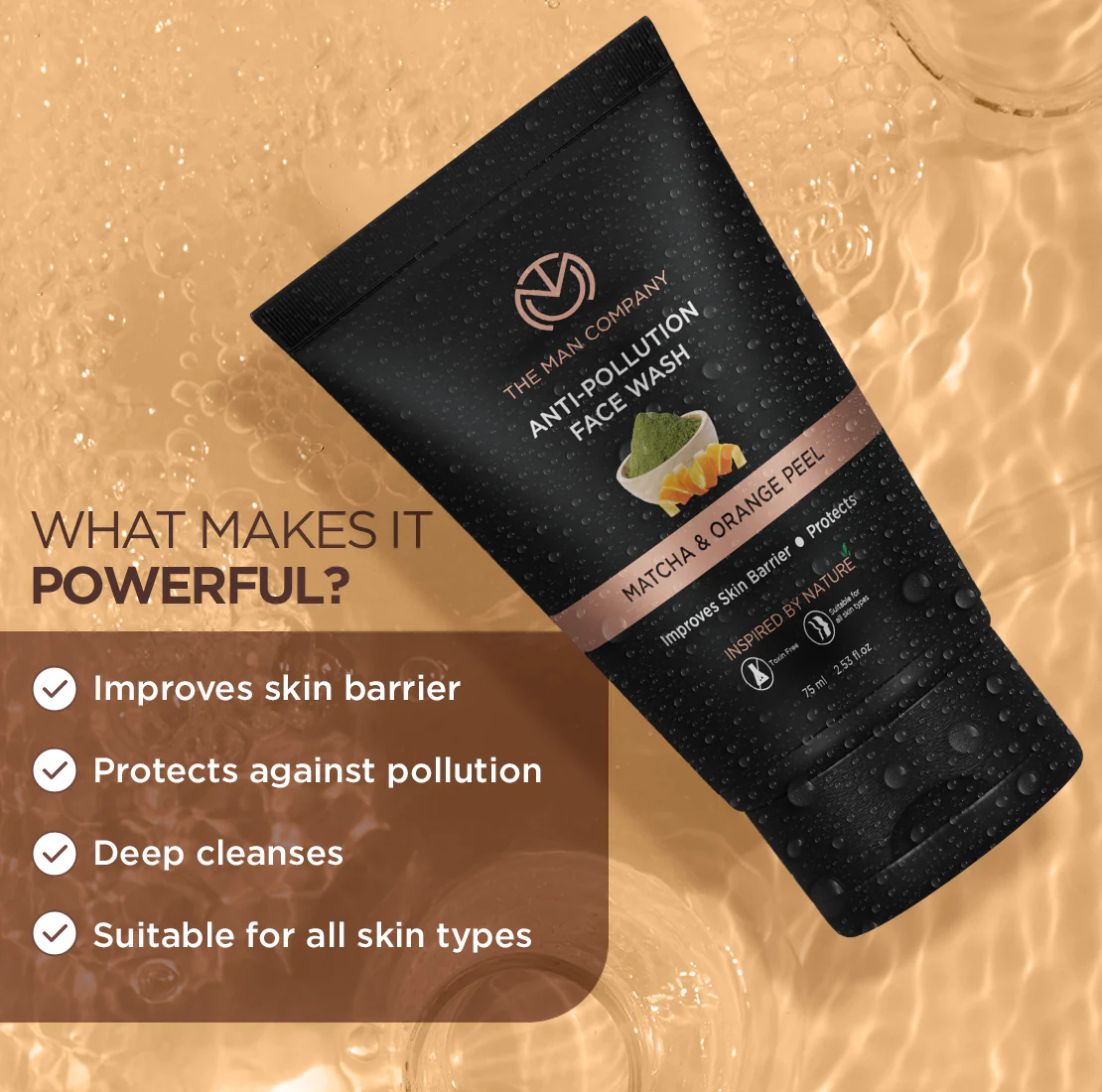Anti-Pollution Face Wash | Matcha & Orange Peel - Image 13