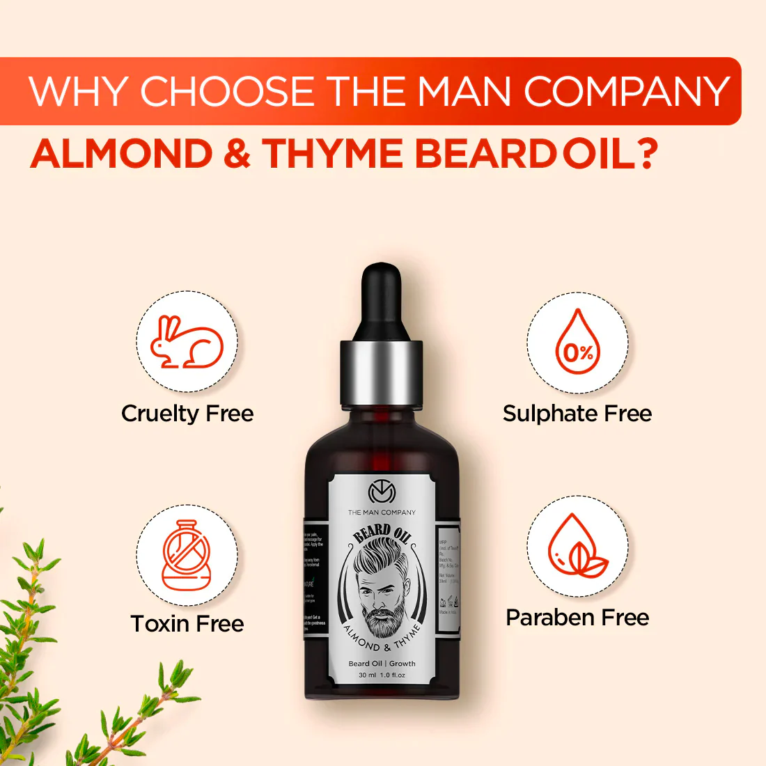 Beard Oil | Almond & Thyme - Image 4