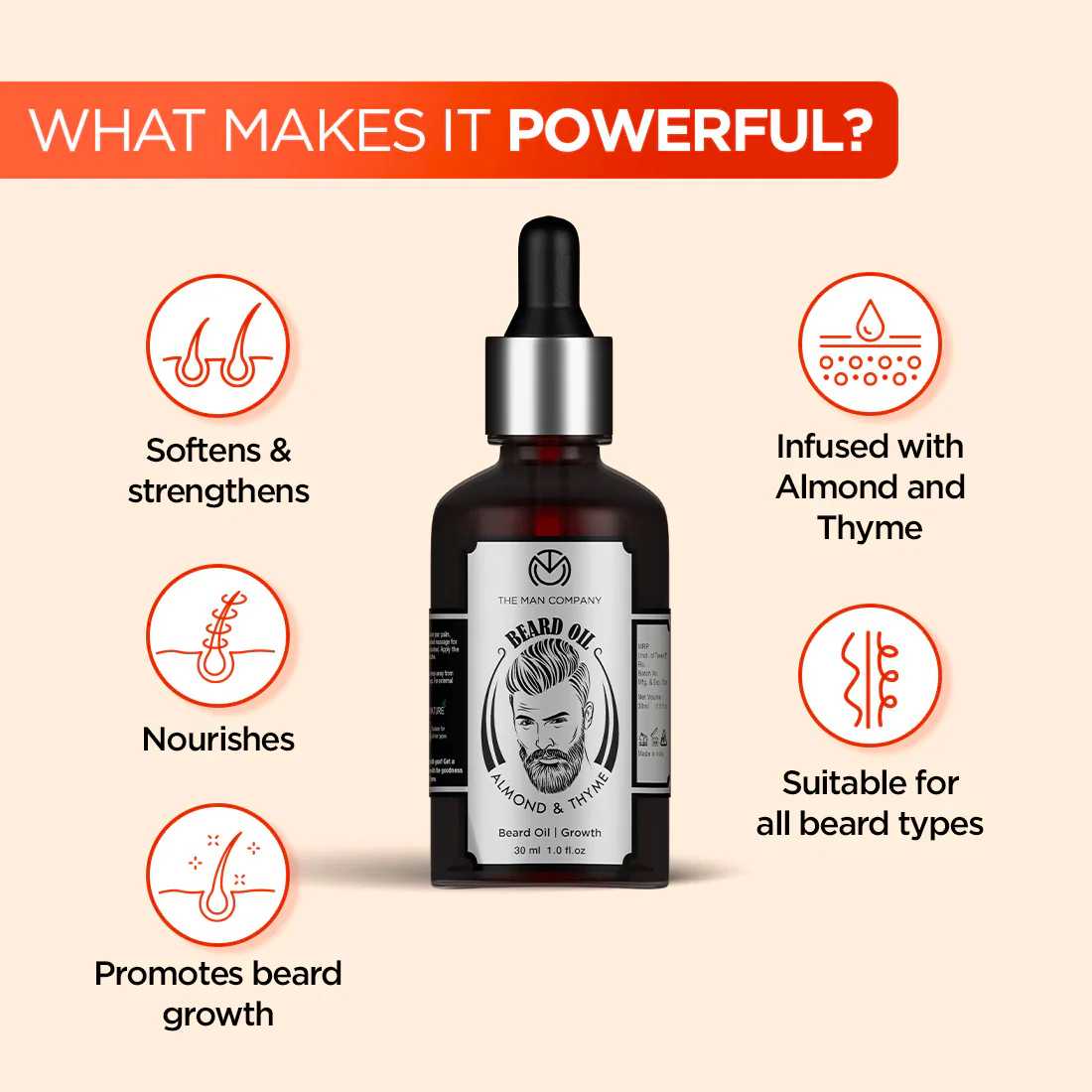 Beard Oil Almond & Thyme - Bulk Buy - Image 3