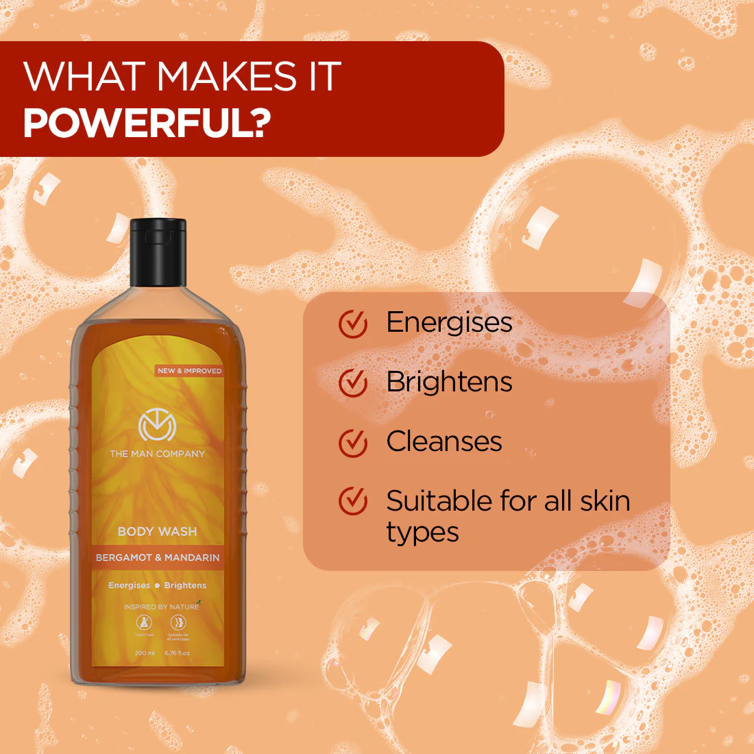 Body Wash | Bergamot & Mandarin (200 ML) - Image 3