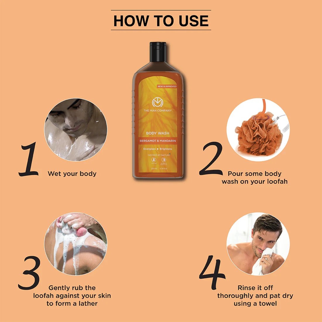 Body Wash | Bergamot & Mandarin (200 ML) - Image 8
