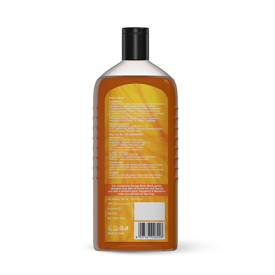 Body Wash | Bergamot & Mandarin (200 ML) - Image 9