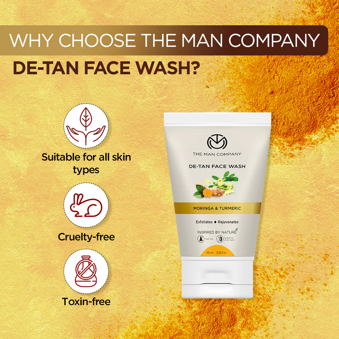 De-Tan Face Wash I Moringa & Turmeric - Image 13
