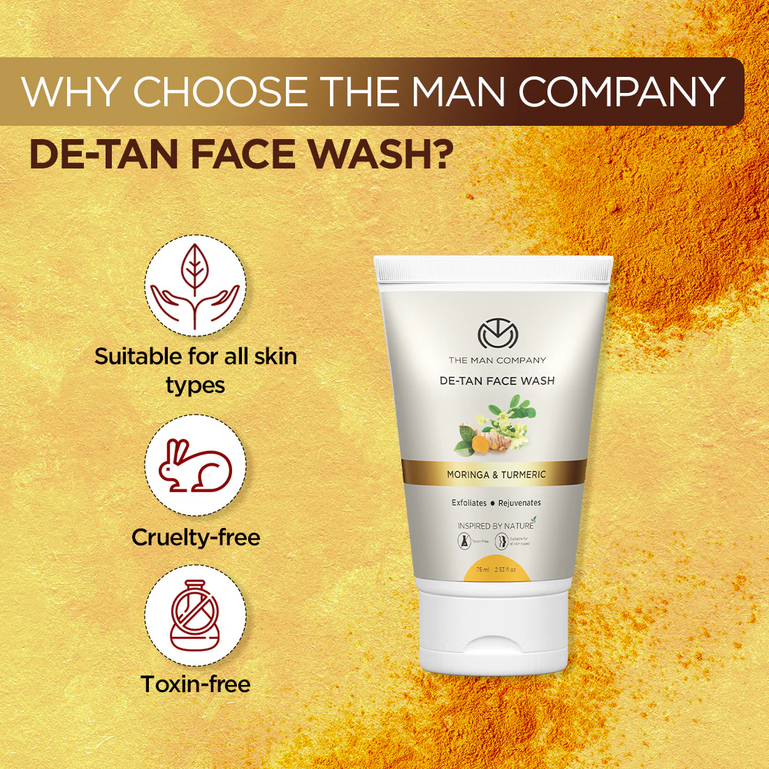 De-Tan Face Wash I Moringa & Turmeric - Image 21