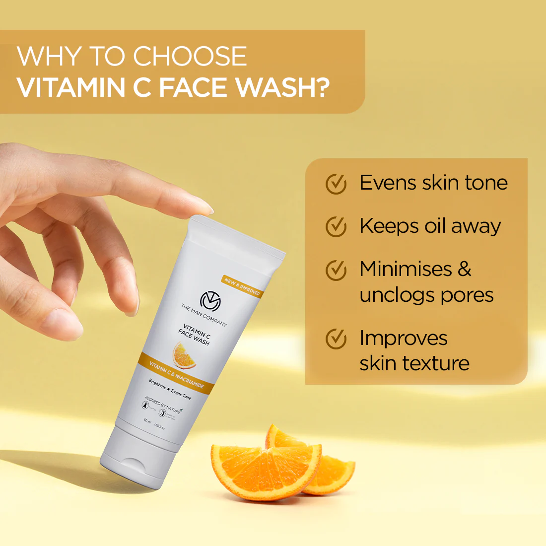 Vitamin C Face Wash | Vitamin C & Niacinamide (50ml) - Image 4