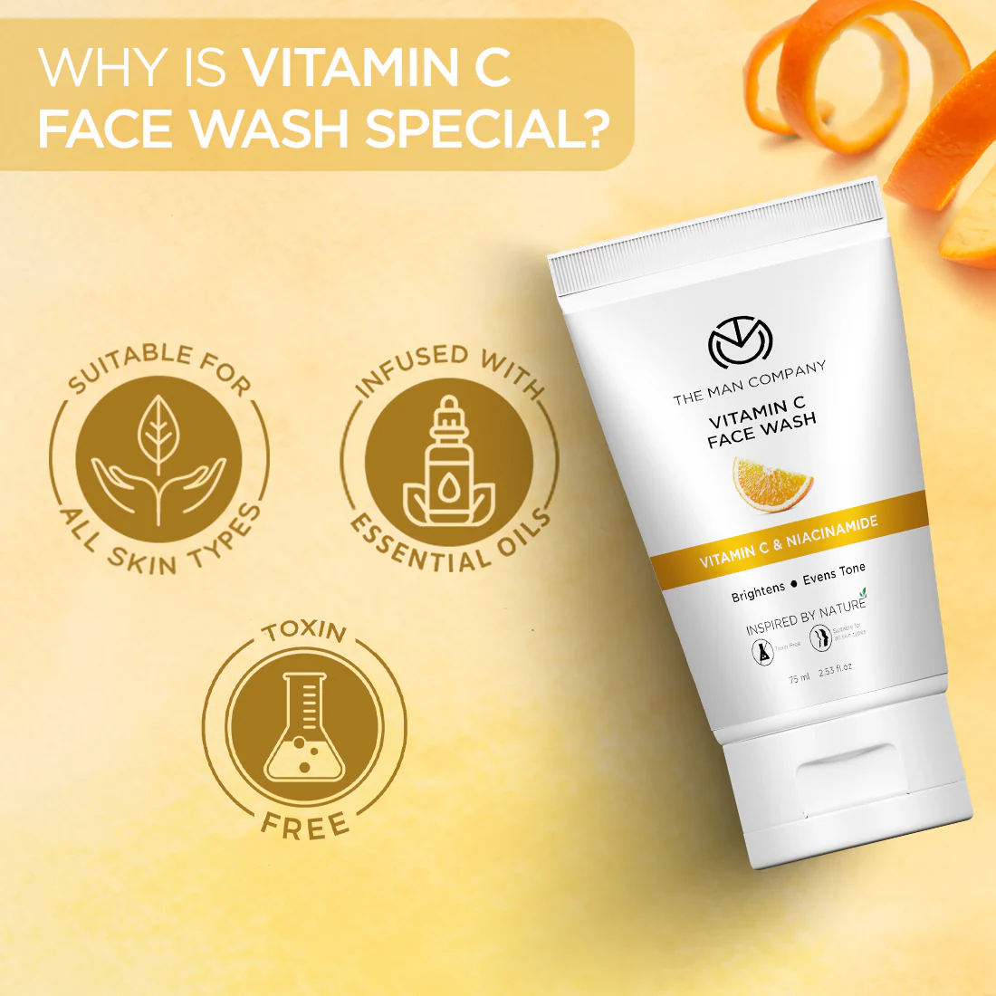 Vitamin C Face Wash | Vitamin C & Niacinamide (75ml) - Image 5