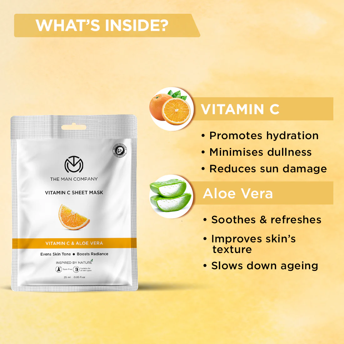 Vitamin C Sheet Mask | Vitamin C & Aloe Vera (Multi Packs) - Image 23
